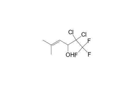 2,2-bis(chloranyl)-1,1,1-tris(fluoranyl)-5-methyl-hex-4-en-3-ol
