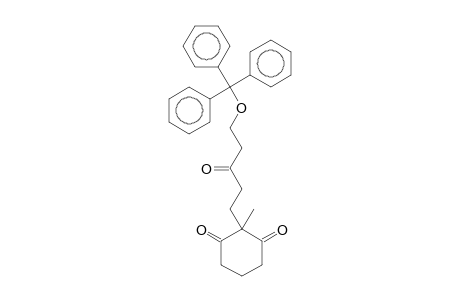 2-Methyl-2-(3-oxo-5-trityloxy-pentyl)-cyclohexane-1,3-dione