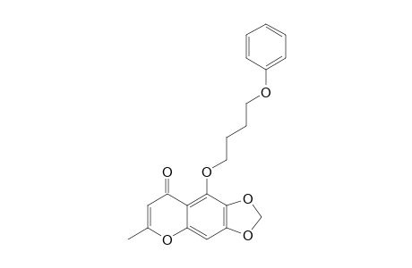 2-Methyl-6,7-methylenedioxy-5-(4-phenoxybutoxy)-4H-[1]benzopyran-4-one