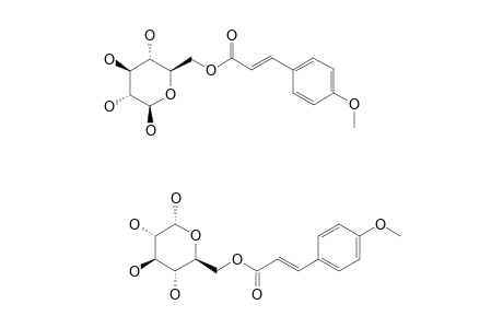 6'-O-(4-METHOXY-TRANS-CINNAMOYL)-ALPHA/BETA-D-GLUCOPYRANOSIDE