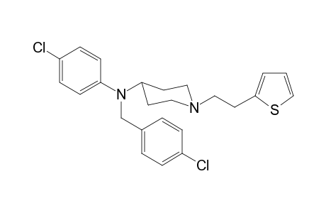 N-(4-Chlorobenzyl)-N-(4-chlorophenyl)-1-[(2-thiophen-2-yl)ethyl]-piperidin-4-amine