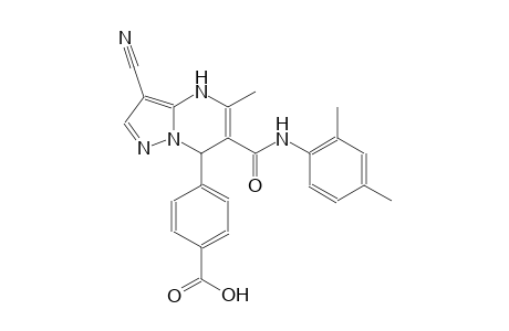 benzoic acid, 4-[3-cyano-6-[[(2,4-dimethylphenyl)amino]carbonyl]-4,7-dihydro-5-methylpyrazolo[1,5-a]pyrimidin-7-yl]-