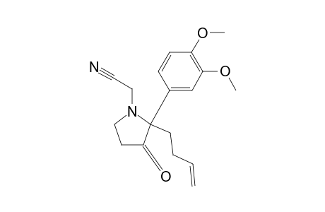 rac-N-Cyanomethyl-2-(but-3-en-1-yl)-2-(3,4-dimethoxyphenyl)- pyrrolidin-3-one