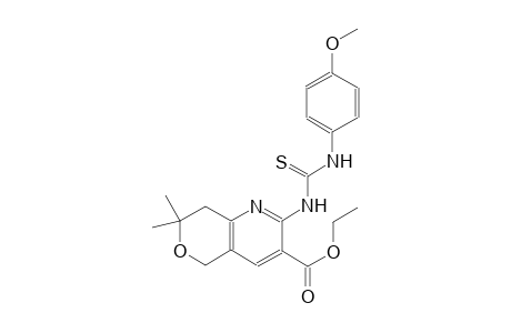 ethyl 2-{[(4-methoxyanilino)carbothioyl]amino}-7,7-dimethyl-7,8-dihydro-5H-pyrano[4,3-b]pyridine-3-carboxylate