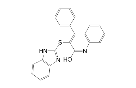 3-(1H-benzimidazol-2-ylsulfanyl)-4-phenyl-2-quinolinol