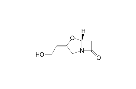 (E)-(5R)-3-(2-Hydroxyethylidene)-4-oxa-1-azabicyclo(3.2.0)heptan-7-one