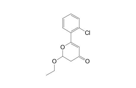 6-(2-CHLOROPHENYL)-2-ETHOXY-2,3-DIHYDRO-4H-PYRAN-4-ONE