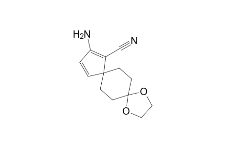 3-Amino-9,12-dioxadispiro[4.2.4^{8}.2^{5}]tetradeca-1,3-diene-4-carbonitrile