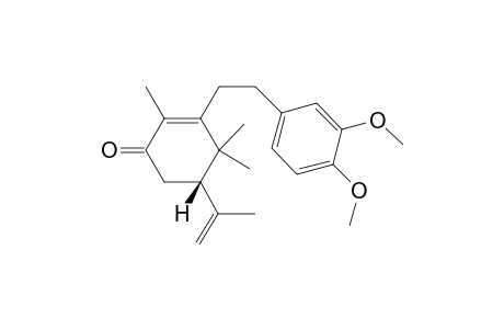 (+)-(5S)-5-Isopropenyl-3-[2-(3,4-dimethoxyphenyl)ethyl]-2,4,4-trimethylhex-2-enone