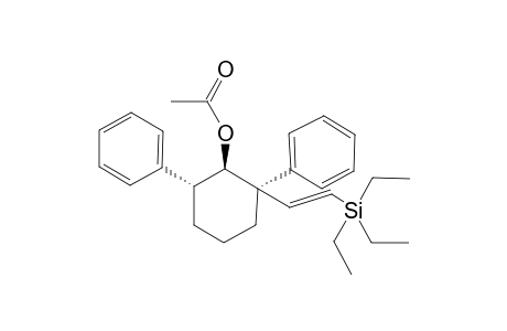 (1R*,2R*,6R*,E)-1-Acetoxy-2,6-diphenyl-2-(2-triethylsilylethenyl)cyclohexane