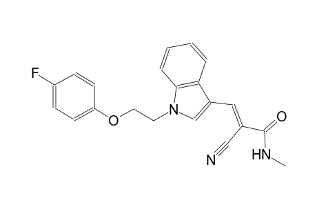 (2E)-2-cyano-3-{1-[2-(4-fluorophenoxy)ethyl]-1H-indol-3-yl}-N-methyl-2-propenamide