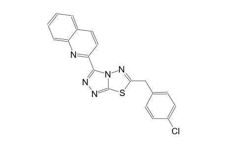 quinoline, 2-[6-[(4-chlorophenyl)methyl][1,2,4]triazolo[3,4-b][1,3,4]thiadiazol-3-yl]-