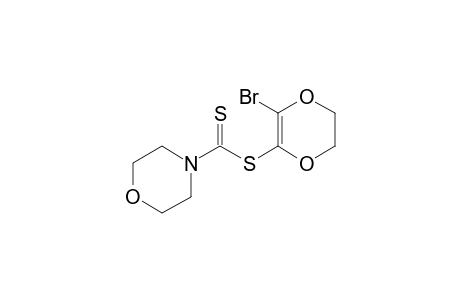 (3-Bromo-5,6-dihydro-1,4-dioxin-2-yl)-N-morpholinodithiocarbamate