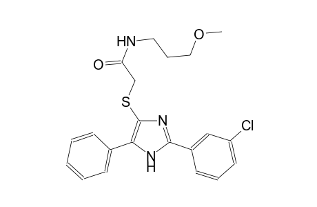 acetamide, 2-[[2-(3-chlorophenyl)-5-phenyl-1H-imidazol-4-yl]thio]-N-(3-methoxypropyl)-