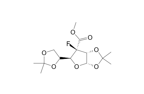 (3S)-3-DEOXY-3-FLUORO-1,2:5,6-DI-O-ISOPROPYLIDENE-3-C-METHOXYCARBONYL-ALPHA-D-ARABINO-HEXOSE