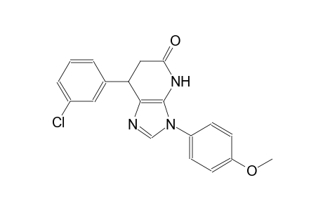 5H-imidazo[4,5-b]pyridin-5-one, 7-(3-chlorophenyl)-3,4,6,7-tetrahydro-3-(4-methoxyphenyl)-