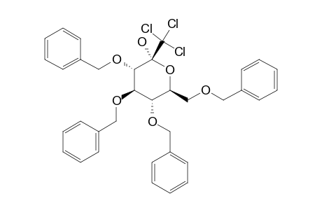 3,4,5,7-TETRA-O-BENZYL-1,1,1-TRICHLORO-1-DEOXY-ALPHA-D-GLUCO-HEPT-2-ULOSE
