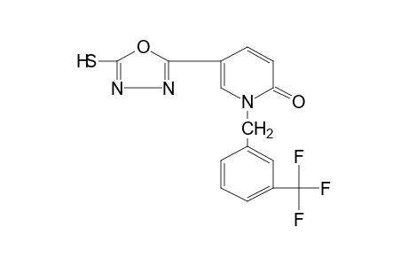 5-(5-MERCAPTO-1,3,4-OXADIAZOL-2-YL)-1-[m-(TRIFLUOROMETHYL)BENZYL]-2(1H)-PYRIDONE
