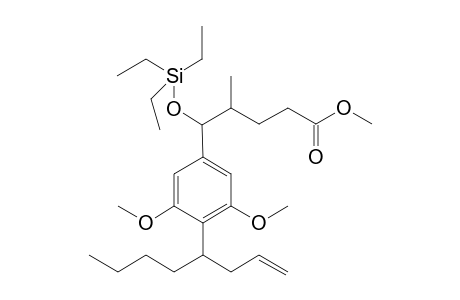 Methyl 5-[3',5'-dimethoxy-4'-(oct-1''-en-4''-yl)phenyl]-4-methyl-5-[(triethylsilyl)oxy]pentanoate