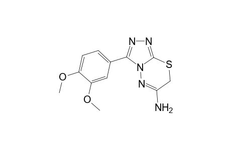 3-(3,4-dimethoxyphenyl)-7H-[1,2,4]triazolo[3,4-b][1,3,4]thiadiazin-6-amine