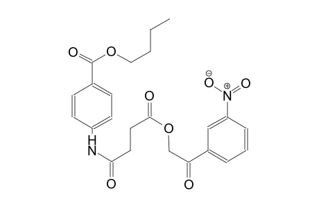 benzoic acid, 4-[[4-[2-(3-nitrophenyl)-2-oxoethoxy]-1,4-dioxobutyl]amino]-, butyl ester
