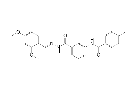 benzoic acid, 3-[(4-methylbenzoyl)amino]-, 2-[(E)-(2,4-dimethoxyphenyl)methylidene]hydrazide