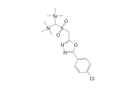 2-((Bis(trimethylsilyl)methylsulfonyl)methyl)-5-(4-chlorophenyl)-1,3,4-oxadiazole