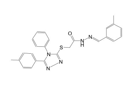 acetic acid, [[5-(4-methylphenyl)-4-phenyl-4H-1,2,4-triazol-3-yl]thio]-, 2-[(E)-(3-methylphenyl)methylidene]hydrazide