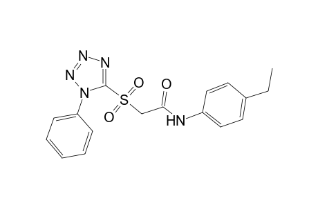 Acetamide,2-(1-phenyltetrazol-5-yl)sulfonyl,n-(4-ethylphenyl)-