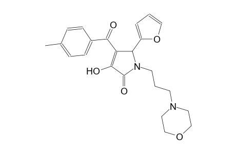 2H-pyrrol-2-one, 5-(2-furanyl)-1,5-dihydro-3-hydroxy-4-(4-methylbenzoyl)-1-[3-(4-morpholinyl)propyl]-