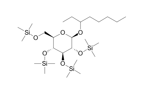 1-Ethylhexyl .beta.-D-glucopyranoside, 4tms