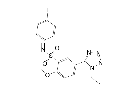 benzenesulfonamide, 5-(1-ethyl-1H-tetrazol-5-yl)-N-(4-iodophenyl)-2-methoxy-