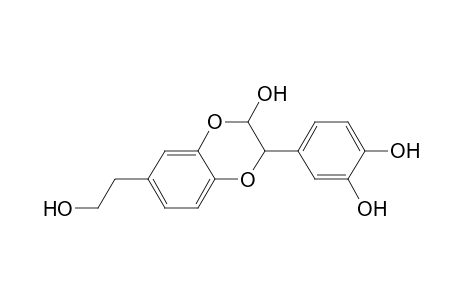 1,2-Benzenediol, 4-[2,3-dihydro-3-hydroxy-6-(2-hydroxyethyl)-1,4-benzodioxin-2-yl]-