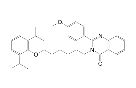 3-[6-(2,6-diisopropylphenoxy)hexyl]-2-(4-methoxyphenyl)-4(3H)-quinazolinone