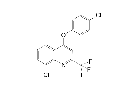 Quinoline, 8-chloro-4-(4-chlorophenoxy)-2-trifluoromethyl-