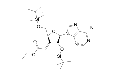 2',5'-di[o-T-Butyldimethylsilyl]-3'-[(ethoxycarbonyl)methylidene]-adenosine