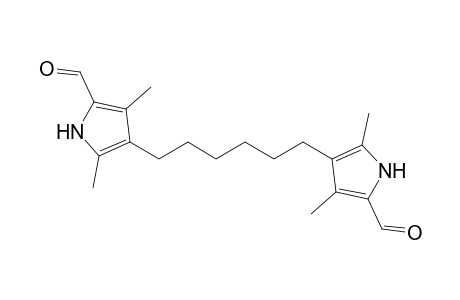4-[6-(5-formyl-2,4-dimethyl-1H-pyrrol-3-yl)hexyl]-3,5-dimethyl-1H-pyrrole-2-carbaldehyde