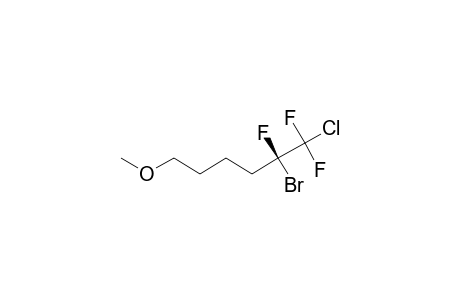 1,1,2-TRIFLUORO-2-BROMO-1-CHLORO-6-METHOXYHEXANE