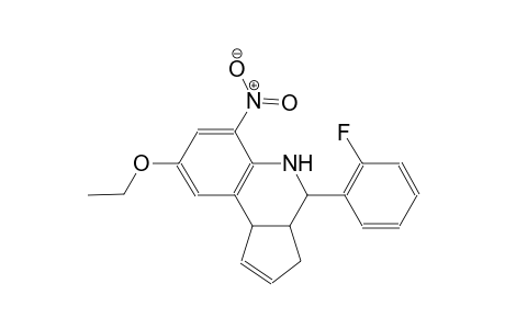 3H-cyclopenta[c]quinoline, 8-ethoxy-4-(2-fluorophenyl)-3a,4,5,9b-tetrahydro-6-nitro-