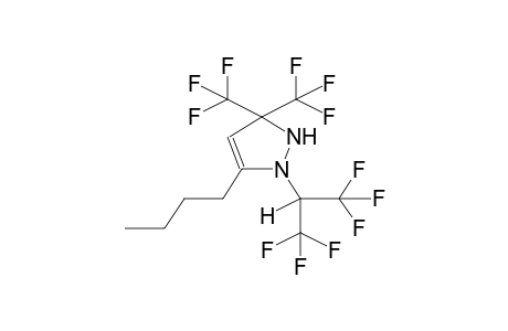 3-BUTYL-5,5-BIS(TRIFLUOROMETHYL)-2-(2,2,2-TRIFLUORO-1-TRIFLUOROMETHYLETHYL)-1H-3-PYRAZOLINE