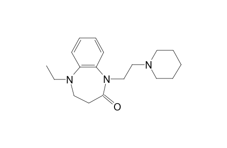 1H-Benzo[b]1,4-diazepin-2(3H)-one, 4,5-dihydro-5-ethyl-1-[2-(1-piperidyl)ethyl]-