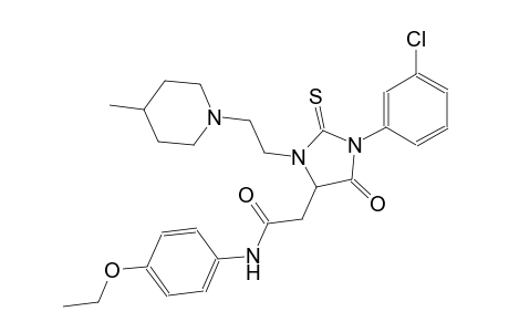 2-{1-(3-chlorophenyl)-3-[2-(4-methyl-1-piperidinyl)ethyl]-5-oxo-2-thioxo-4-imidazolidinyl}-N-(4-ethoxyphenyl)acetamide