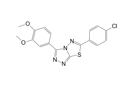 6-(4-chlorophenyl)-3-(3,4-dimethoxyphenyl)[1,2,4]triazolo[3,4-b][1,3,4]thiadiazole