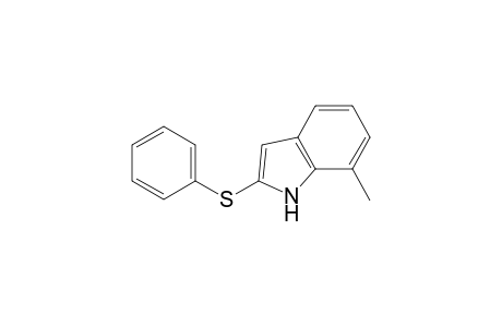 7-Methyl-2-(phenylsulfanyl)-1H-indole