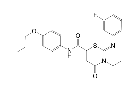 2H-1,3-thiazine-6-carboxamide, 3-ethyl-2-[(3-fluorophenyl)imino]tetrahydro-4-oxo-N-(4-propoxyphenyl)-, (2Z)-