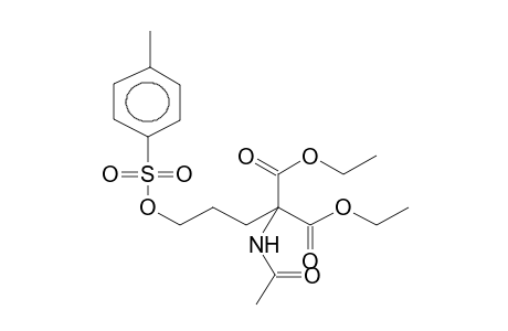 ETHYL N-ACETYL-O-PARA-TOLUENESULPHONYL-2-AMINO-2-ETHOXYCARBONYL-5-HYDROXYPENTANOATE