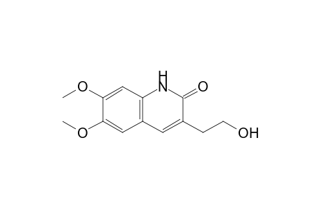 6,7-Dimethoxy-3-(2'-hydroxyethyl)quinolin-2(1H)-one