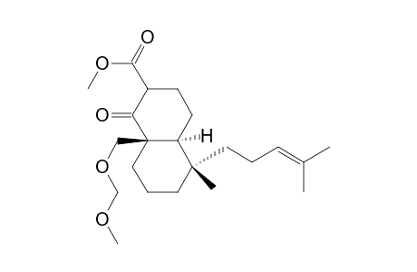 2-Naphthalenecarboxylic acid, decahydro-8a-[(methoxymethoxy)methyl]-5-methyl-5-(4-methyl-3-pentenyl)-1-oxo-, methyl ester, [4aS-(4a.alpha.,5.alpha.,8a.beta.)]-