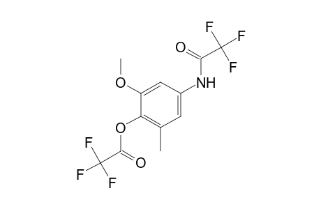 Acetic acid, 2,2,2-trifluoro-, 2-methoxy-6-methyl-4-[(2,2,2-trifluoroacetyl)amino]phenyl ester