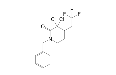 1-Benzyl-3,3-dichloro-4-(2,2,2-trifluoroethyl)piperidin-2-one